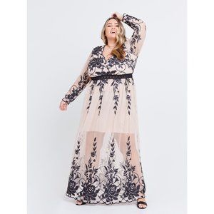 NEW | A Beautiful Soul | Lourdes Embroidered Maxi Dress | Size A or 14/16